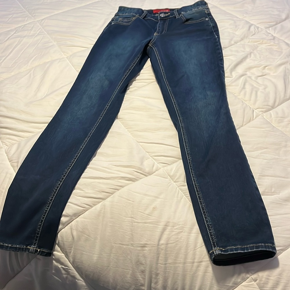 Guess dark blue jeans! Beautiful booty lifting jeans!